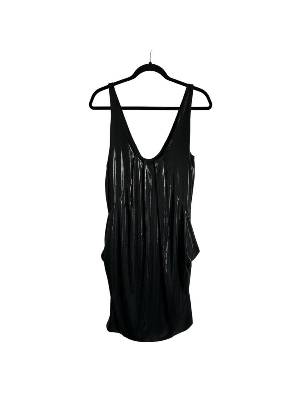 Diane Von Furstenberg Black Sheath Leslie Dress with Pockets